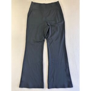 Athleta Venice Pants Womens M Black Wide Leg High Rise Stretch Travel Trousers